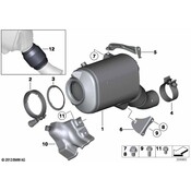 BMW Diesel Particulate Filter - Genuine BMW 18307804112