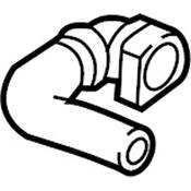 Audi VW Engine Coolant Hose - Genuine Audi VW 3Q0121107A