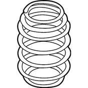VW Coil Spring - Genuine VW 3QF511115K