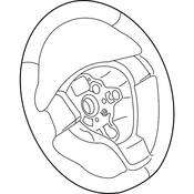 Volkswagen Steering Wheel - Genuine VW 5C0419091FA81U