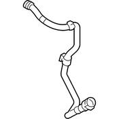 VW Engine Coolant Recovery Tank Hose - Genuine VW 7P6122109D