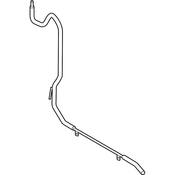 VW Engine Coolant Recovery Tank Hose - Genuine VW 7P6122447R