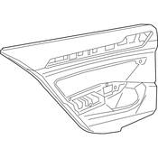 Volkswagen Door Interior Trim Panel - Genuine VW 3G8867211EYKX