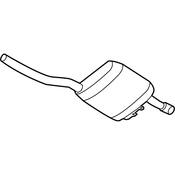 Volkswagen Exhaust Muffler - Genuine Volkswagen 561253609J