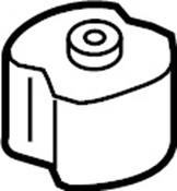 Audi VW Suspension Crossmember Insulator - Genuine Audi VW 4M0505563F
