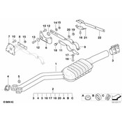 BMW Exhaust Bracket - Genuine BMW 18311433168