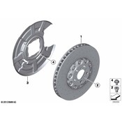 BMW Disc Brake Rotor - Genuine BMW 34112284802