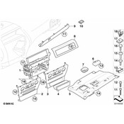 BMW Decor Cover For Instrument Panel Center (Ahorn) - Genuine BMW 51459111478