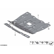 BMW Radiator Support Splash Shield - Genuine BMW 51487468803