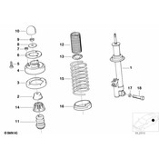 BMW Shock Absorber - Genuine BMW 37121134450