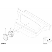 BMW Cover Loudspeaker (Black) - Genuine BMW 65138376198