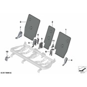 BMW Seat Frame Trim Panel - Genuine BMW 52207430606