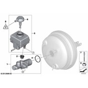 BMW Brake Master Cylinder - Genuine BMW 34336861228