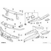 BMW Support For Right Radiator - Genuine BMW 41118122558
