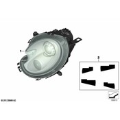 MINI Headlight - Genuine MINI 63127270027