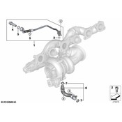 BMW Turbocharger Oil Line - Genuine BMW 11428654387