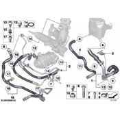BMW Power Steering Return Hose - Genuine BMW 32416778533