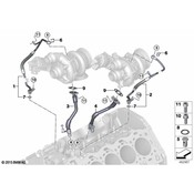 BMW Turbocharger Oil Line - Genuine BMW 11429453878