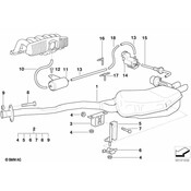 BMW Set Of Add-On Parts Silencer - Genuine BMW 18210146028
