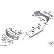 BMW Cover Wheel Arch Rear Right (MPaket) - Genuine BMW 51778052078