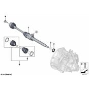 BMW CV Axle Assembly - Genuine BMW 31605A2DFC2