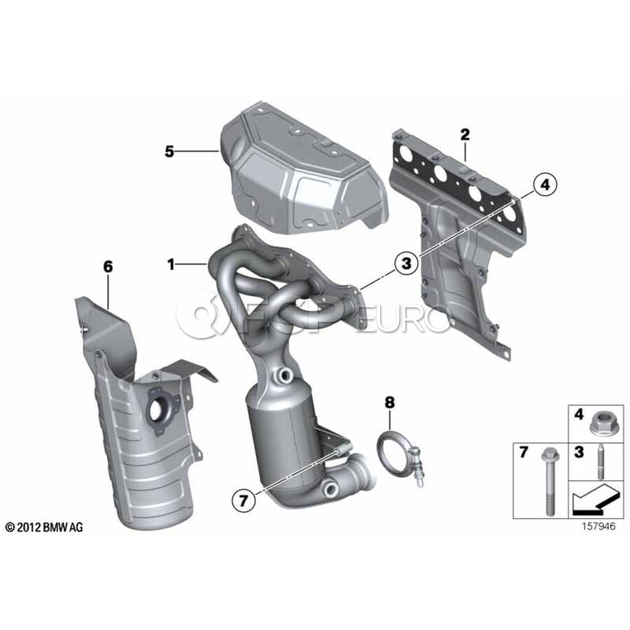 MINI Exhaust Heat Shield - Genuine MINI 18407584308 | FCP Euro