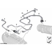 BMW Fuel Tank Breather Line - Genuine BMW 13907640052