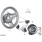 MINI Steering Wheel Radio Controls - Genuine MINI 32309289676
