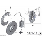 BMW Brake Dust Shield - Genuine BMW 34108093711