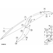 BMW Covering Column-Center Lower Left (Black) - Genuine BMW 51438400117