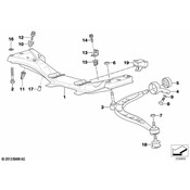 BMW Front Axle Support - Genuine BMW 31111096485
