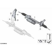 BMW Rack and Pinion Assembly - Genuine BMW 32105A74963