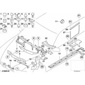 BMW Interior Hood Cover - Genuine BMW 51718205291