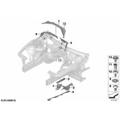 BMW Ret.StripCoverSteering Assembly Left - Genuine BMW 51758056191