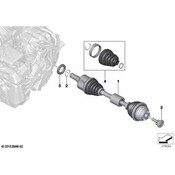 Mini CV Axle Assembly - Genuine Mini 31605A2DFC5