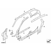 BMW Body A-Pillar Reinforcement Anchor Plate - Genuine BMW 41137111818
