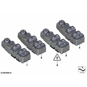 BMW Door Window Switch - Genuine BMW 61319241955
