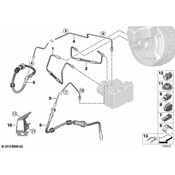 BMW Pipeline With Pressure Hose (M12-M12) - Genuine BMW 34326853543