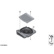 BMW Speaker Cover - Genuine BMW 65132622658