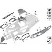 BMW Instrument Panel Trim Panel - Genuine BMW 51458071615