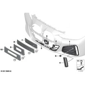 BMW License Plate Bracket - Genuine BMW 51119447662