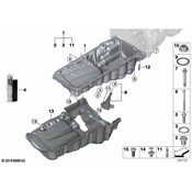 BMW Engine Oil Pan Cover - Genuine BMW 11148657310