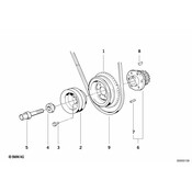 BMW Pulley (D=116mm) - Genuine BMW 11231280958