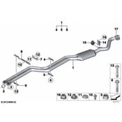 BMW Exhaust Clamp - Genuine BMW 18207551219