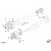 BMW Drive Shaft Center Support - Genuine BMW 26127567363