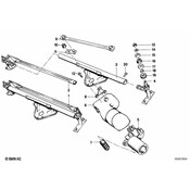 BMW Linkage For Wiper (Bosch) - Genuine BMW 61611368742