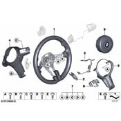 BMW M Sports Steering Wheel Leather - Genuine BMW 32307851230