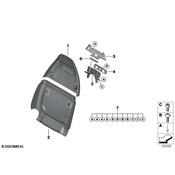 BMW Seat Back Panel - Genuine BMW 52108747453