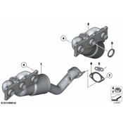 BMW Connection Plate - Genuine BMW 18207578220