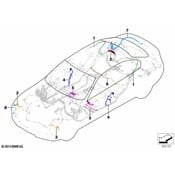 BMW Rep. Cable Safety Battery Terminal - Genuine BMW 61129335590